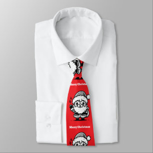 Corbata Patrón Retro Santa Claus
