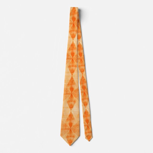 Corbata Patrón rohomoide en amarillo dorado (Anverso)