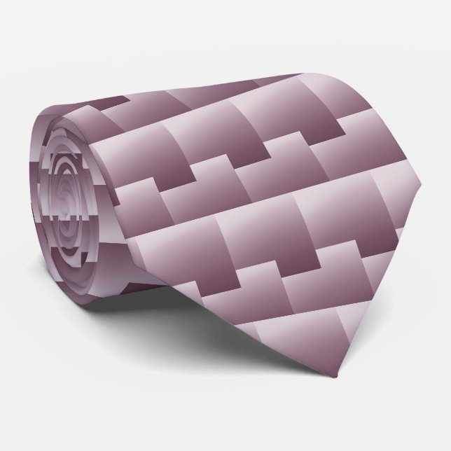 Corbata Patrón rojo de la pluma de luz contemporánea (Enrollado)