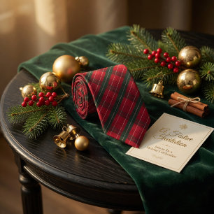 Corbata Patrón rojo de vacaciones