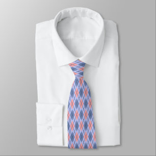 Corbata Patrón rómbico retro.
