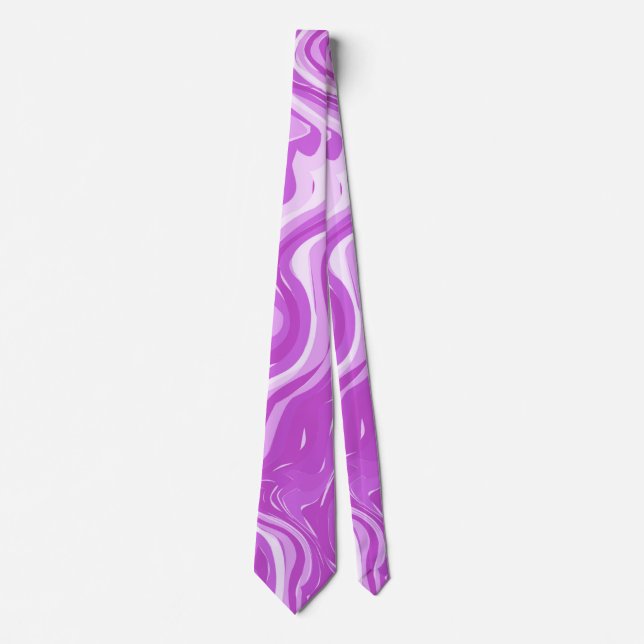 Corbata Patrón rosa de mármol sin soldadura (Anverso)