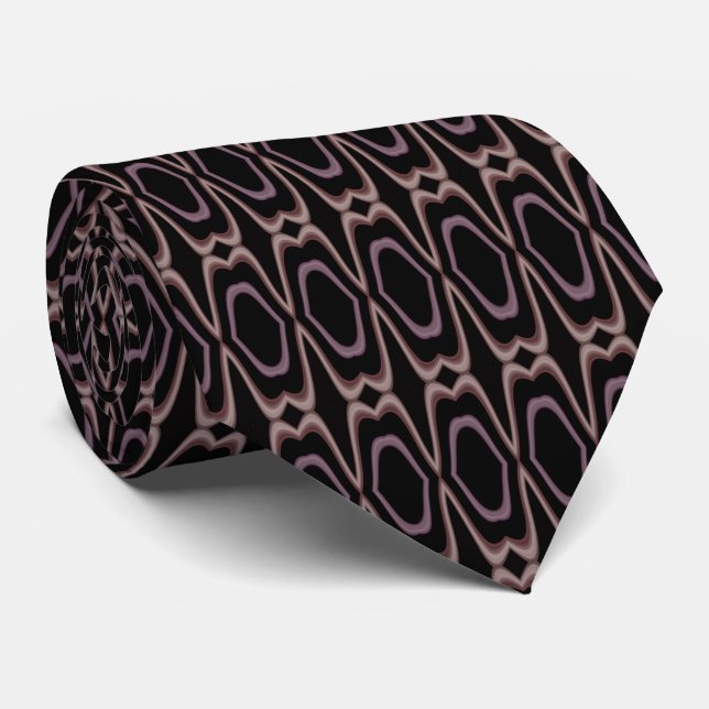 Corbata Patrón rosa oscuro (Enrollado)