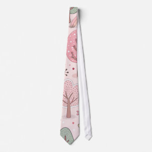 Corbata Patrón rosado corto