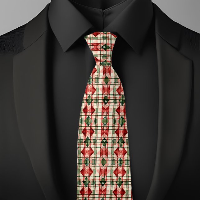 Corbata Patrón rústico de granjas para navidades (Subido por el creador)