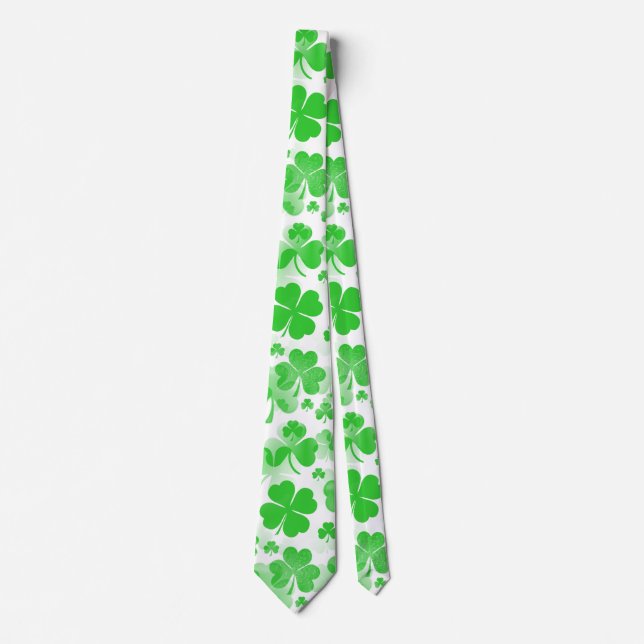 Corbata Patrón Shamrock / Clover Tattoos + tus ideas (Anverso)