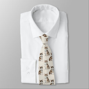 Corbata Patrón Siberian Husky Puppy Dog