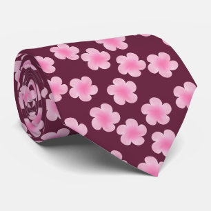 Corbata Patrón sin foco de flor rosada frangipani