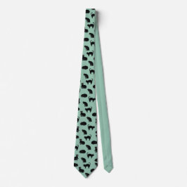 Corbata Patrón sin foco de los gatos negros