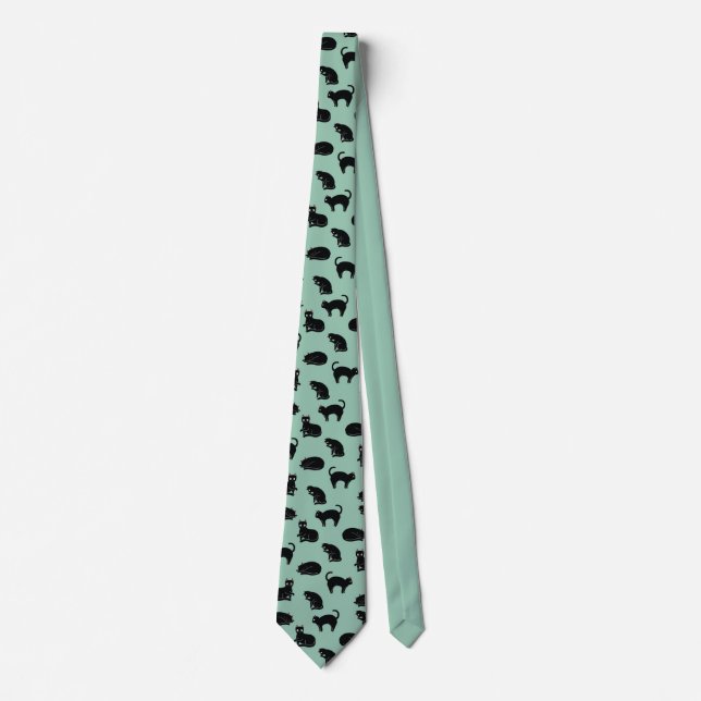 Corbata Patrón sin foco de los gatos negros (Anverso)