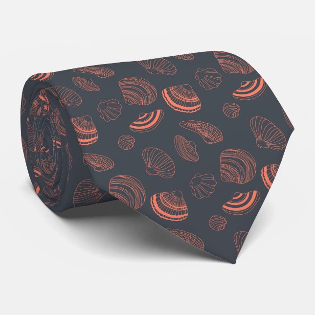 Corbata Patrón sin mar con conchas marinas (Enrollado)