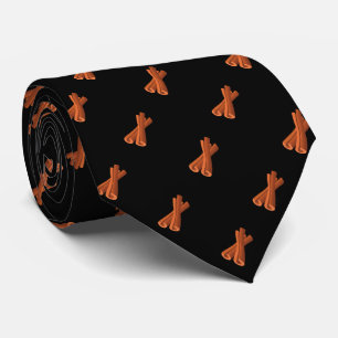 Corbata Patrón sin soldadura de la pala de canela de color