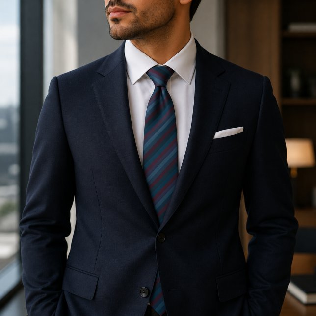 Corbata Patrón sofisticado de rayas diagonales (Subido por el creador)