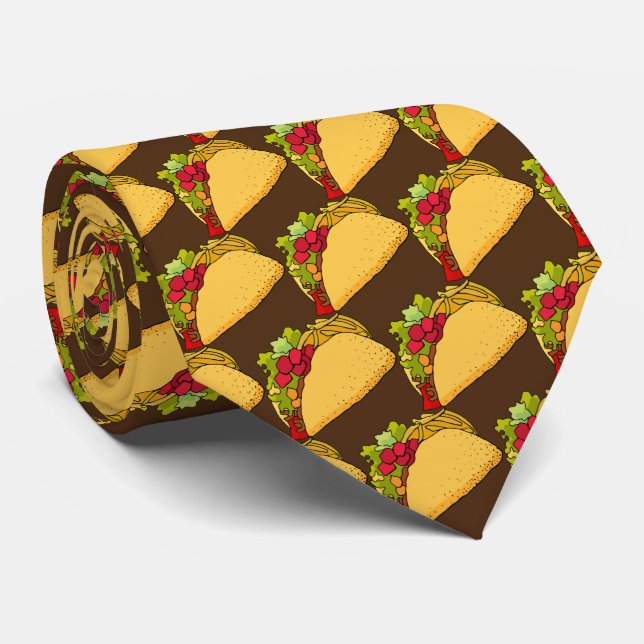 Corbata patrón taco de baldosas frescas (Enrollado)