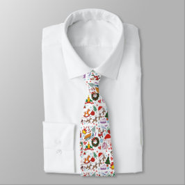 Corbata patrón temático de Navidad