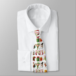 Corbata patrón temático de Navidad