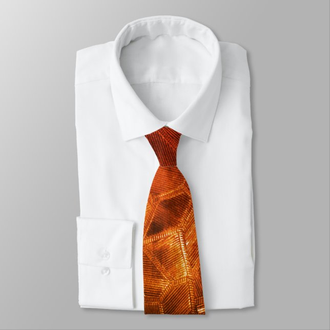 Corbata Patrón Textural Hermoso Estilo Antiguo Vidrio Dora (Atado)