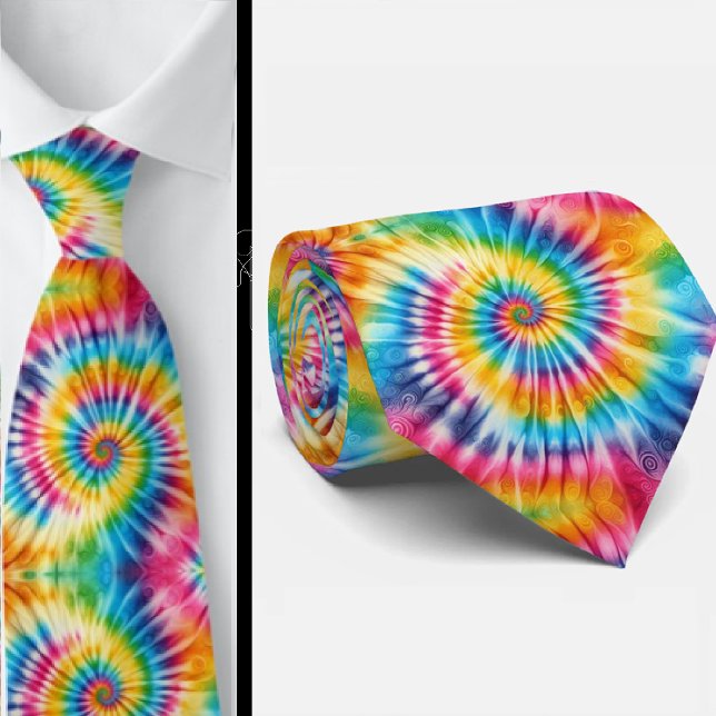 Corbata Patrón Tie-Dye Psicodélico (Subido por el creador)