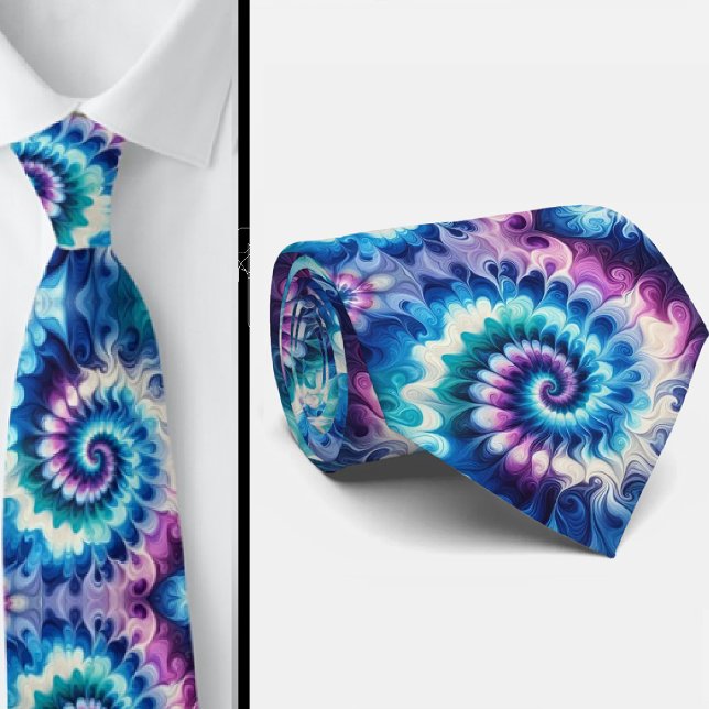 Corbata Patrón Tie-Dye Psicodélico (Subido por el creador)