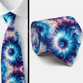 Corbata Patrón Tie-Dye Psicodélico