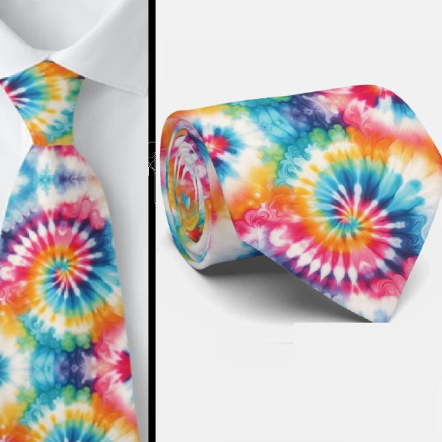 Corbata Patrón Tie-Dye Psicodélico (Subido por el creador)