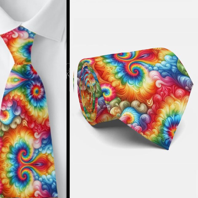 Corbata Patrón Tie-Dye Psicodélico (Subido por el creador)