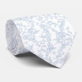 Corbata Patrón tradicional de Toile-De-Jouy Chinoiserie 
