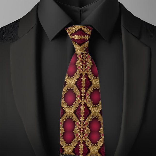 Corbata Patrón tradicional Oro y Necktie de rubí (Subido por el creador)