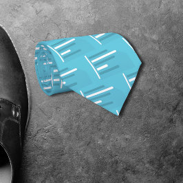 Corbata Patrón transparente de gráficos de barras azules