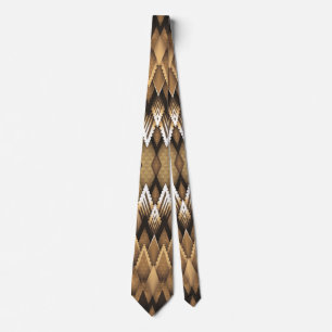 CORBATA PATRÓN TRIANGULAR RÚSTICO TRIBAL