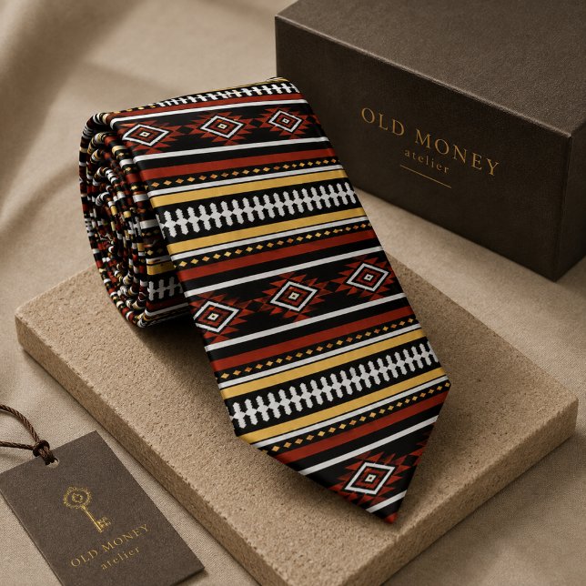 Corbata Patrón Tribal Azteca (Subido por el creador)