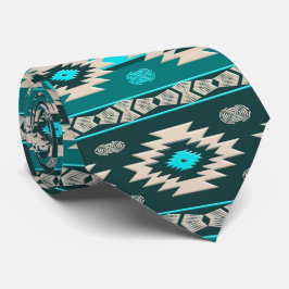 Corbata Patrón tribal étnico suroeste.monograma
