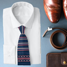 Corbata Patrón tribal geométrico moderno