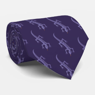 Corbata Patrón tribal Lizard Mauve