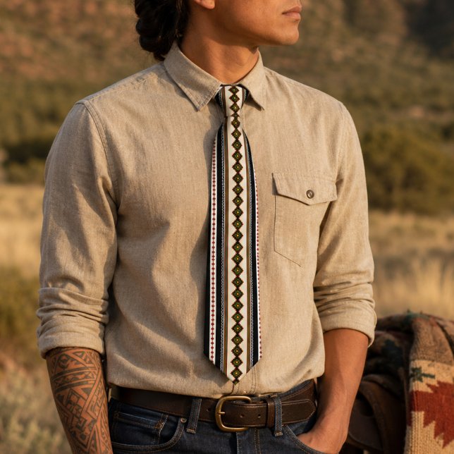 Corbata Patrón Tribal Nativo Americano (Subido por el creador)