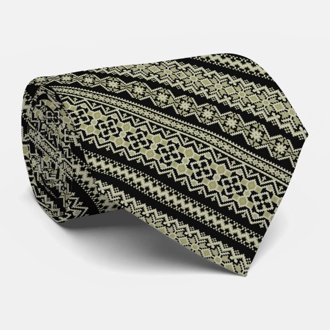 Corbata Patrón ucraniano retro (Enrollado)