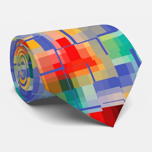 Corbata Patrón único multicolor (Enrollado)