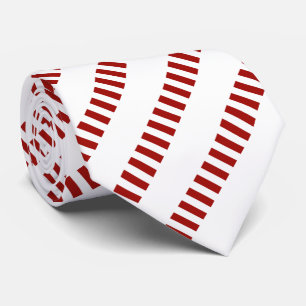 Corbata Patrón único rojo y blanco