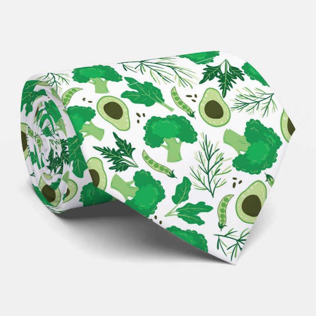 Corbata patrón vegetal de azulejos bonitos (Enrollado)