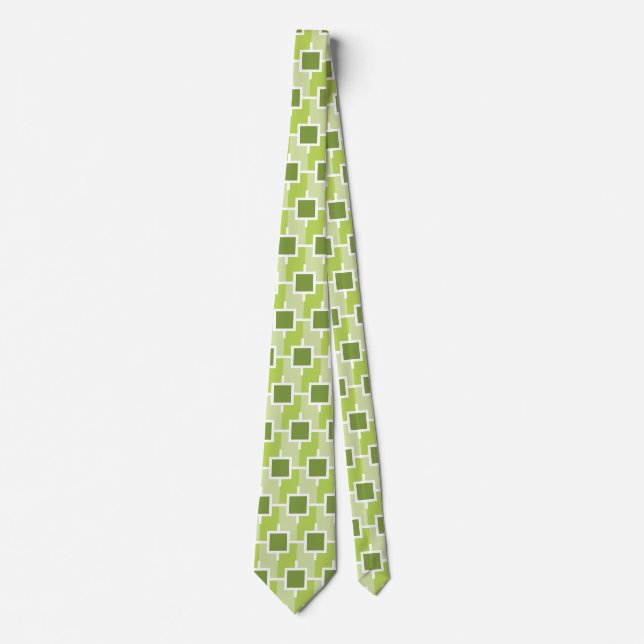 Corbata Patrón verde de ECO SQUARE (Anverso)