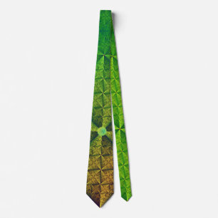Corbata Patrón verde satinado con monograma
