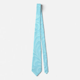 Corbata patrón vintage azul