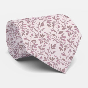 Corbata Patrón Vintage de enredadera botánica suavemente r