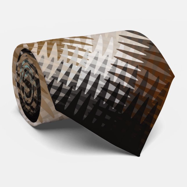 Corbata Patrón Zig Zag de ondas múltiples de Guay (Enrollado)