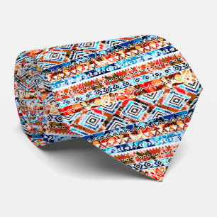 Corbata Patrones aztecos de chicharrón alegre