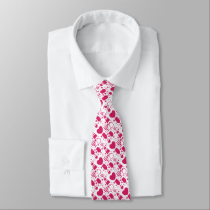 Corbata patrones de elementos día de San Valentín