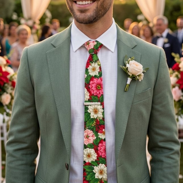 Corbata Patrones de flores coloridos (Subido por el creador)