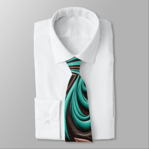 Corbata Patrones occidentales con herramientas turquesas y