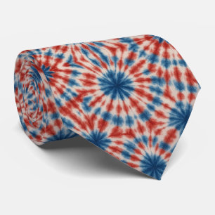 Corbata Patrónico Patrón de Tie-Dye Psicodélico