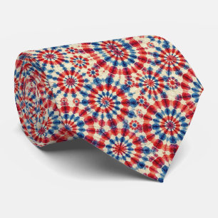 Corbata Patrónico Patrón de Tie-Dye Psicodélico